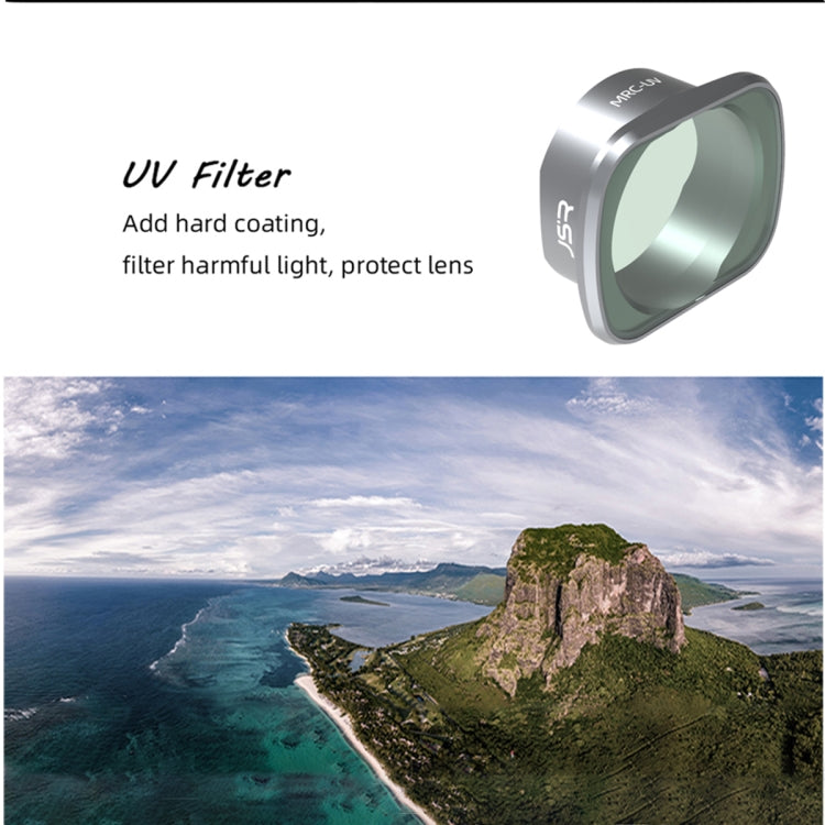 JSR KS 8 in 1 Star+NIGHT+ND8+ND16+ND32+ND64+MCUV+CPL Lens Filter for DJI FPV, Aluminum Alloy Frame, 8 in 1